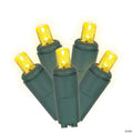 Vickerman 50 Yellow Twinkle Wide Angle LED Light on Green Wire, 25' Light Strand