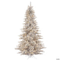 Vickerman 5.5' Silver Tinsel Fir Artificial Christmas Tree, Warm White Dura-lit LED Lights