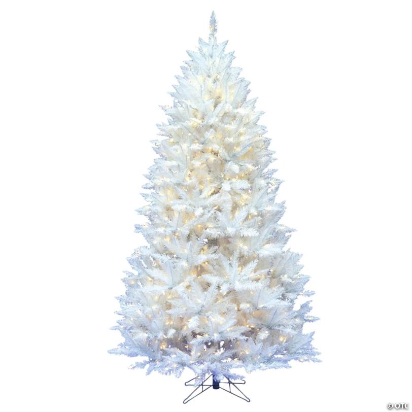 Vickerman 5.5' Sparkle White Spruce Christmas Tree with Warm White LED Lights