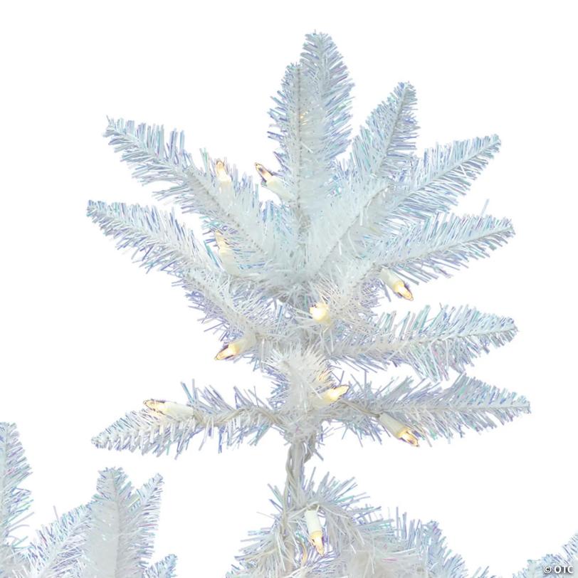 Vickerman 5.5' Sparkle White Spruce Christmas Tree with Warm White LED Lights