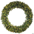 Vickerman 5' Cashmere Artificial Christmas Wreath, Warm White Dura-lit LED Lights