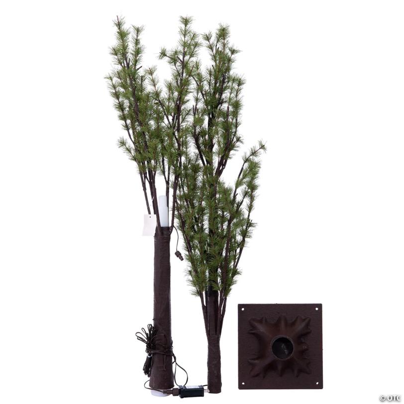 Vickerman 5' Green Mini Pine Twig Tree, Warm White 3mm Wide Angle LED lights.