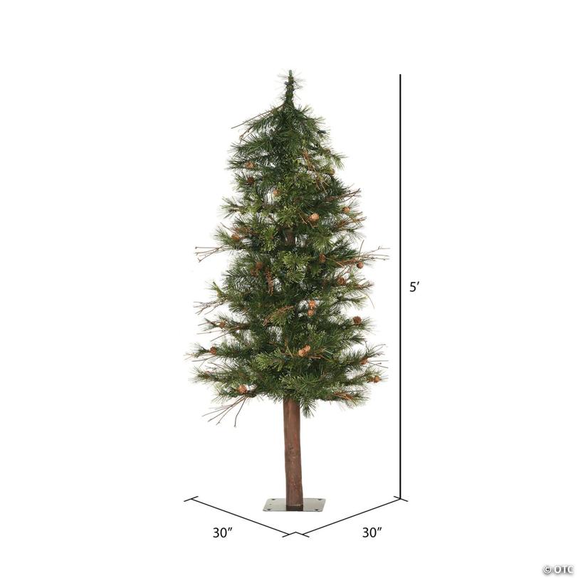 Vickerman 5' Mixed Country Alpine Christmas Tree - Unlit