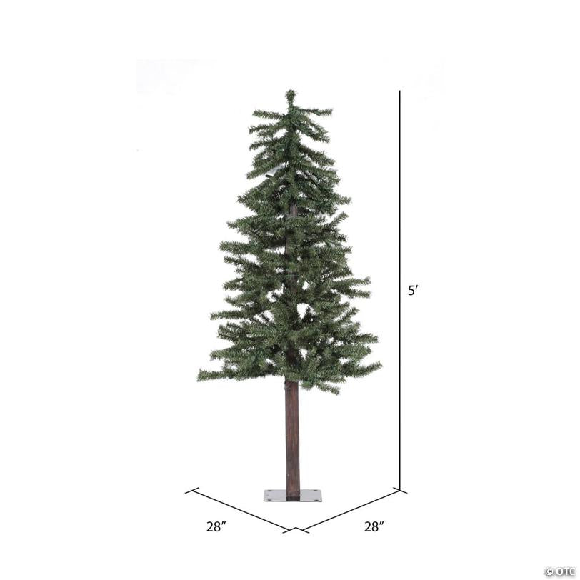 Vickerman 5' Natural Alpine Christmas Tree - Unlit