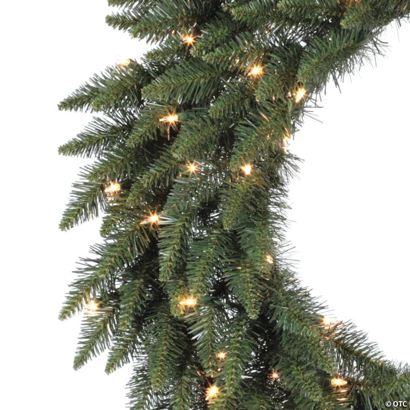Vickerman 60" Camdon Fir Artificial Christmas Wreath, Warm White LED Mini Lights