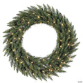 Vickerman 60" Camdon Fir Artificial Christmas Wreath, Warm White LED Mini Lights