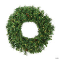 Vickerman 60" Cheyenne Pine Artificial Christmas Wreath, Warm White LED Lights