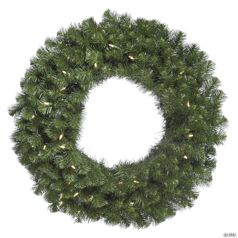 Vickerman 60" Douglas Fir Artificial Christmas Wreath, Warm White LED Lights