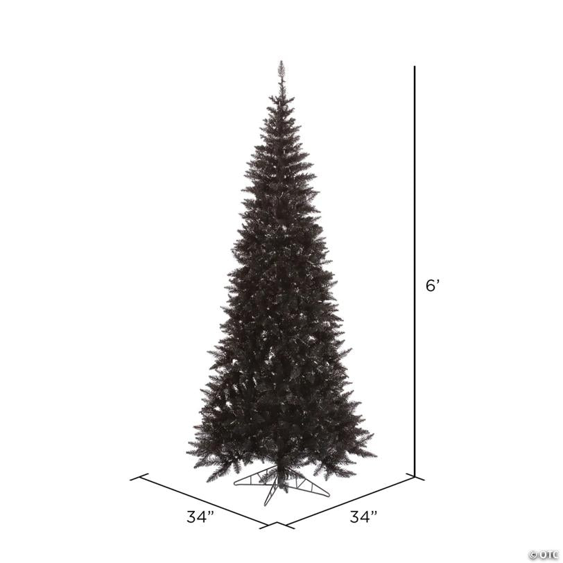 Vickerman 6.5' Black Fir Christmas Tree - Unlit
