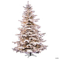 Vickerman 6.5' Flocked Sierra Fir Christmas Tree with Clear Lights
