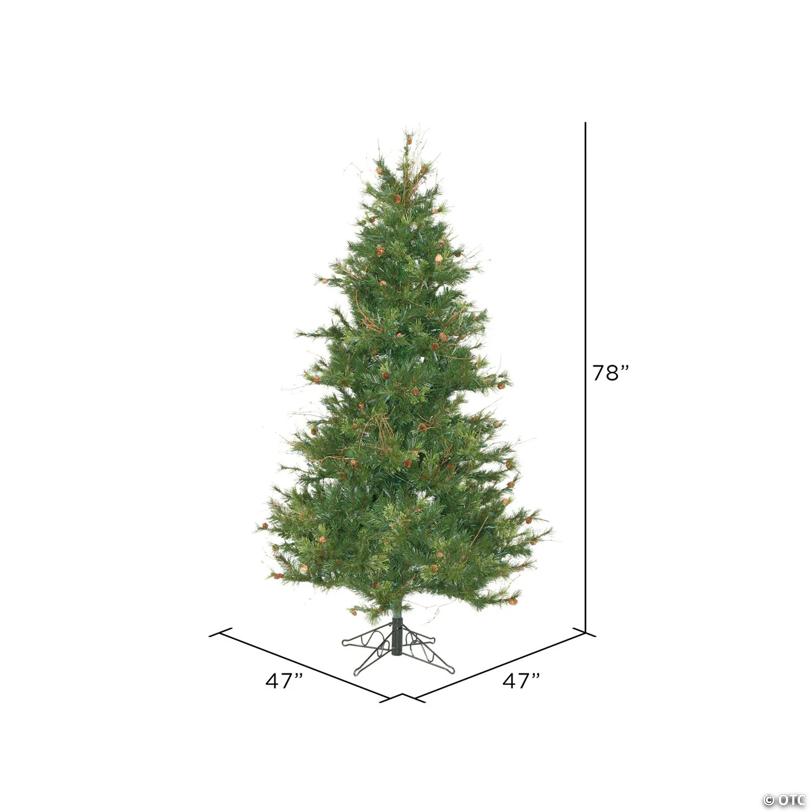 Vickerman 6.5' Mixed Country Pine Slim Christmas Tree - Unlit