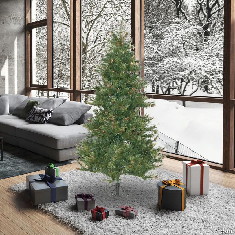 Vickerman 6.5' Mixed Country Pine Slim Christmas Tree - Unlit