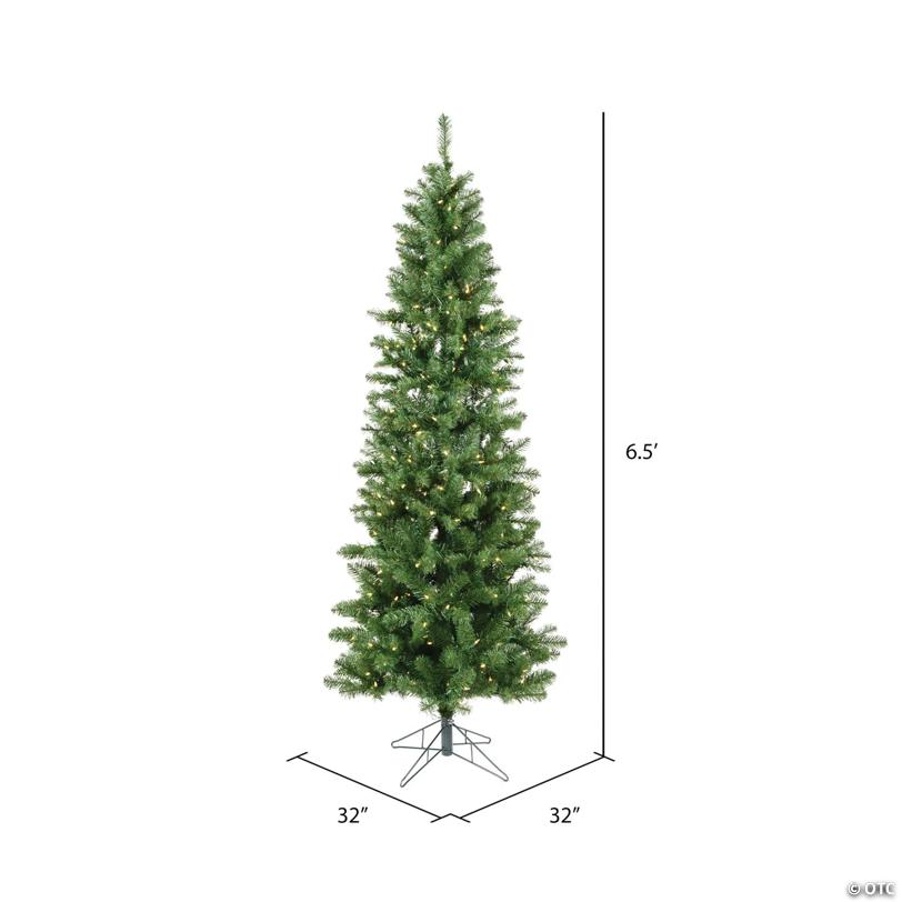 Vickerman 6.5' Salem Pencil Pine Christmas Tree with Warm White LED Lights