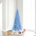 Vickerman 6.5' Sky Blue Fir Slim Artificial Christmas Tree, Unlit