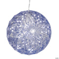 Vickerman 6" Crystal Ball Christmas Ornament with 30 Cool White LED Lights