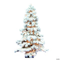 Vickerman 6' Flocked Spruce Christmas Tree with Clear Lights