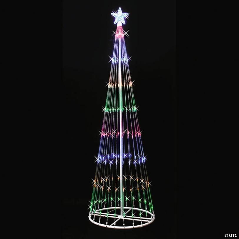 Vickerman 6' Light Show Indoor/Outdoor Christmas Tree with Multi-Colored LED Lights