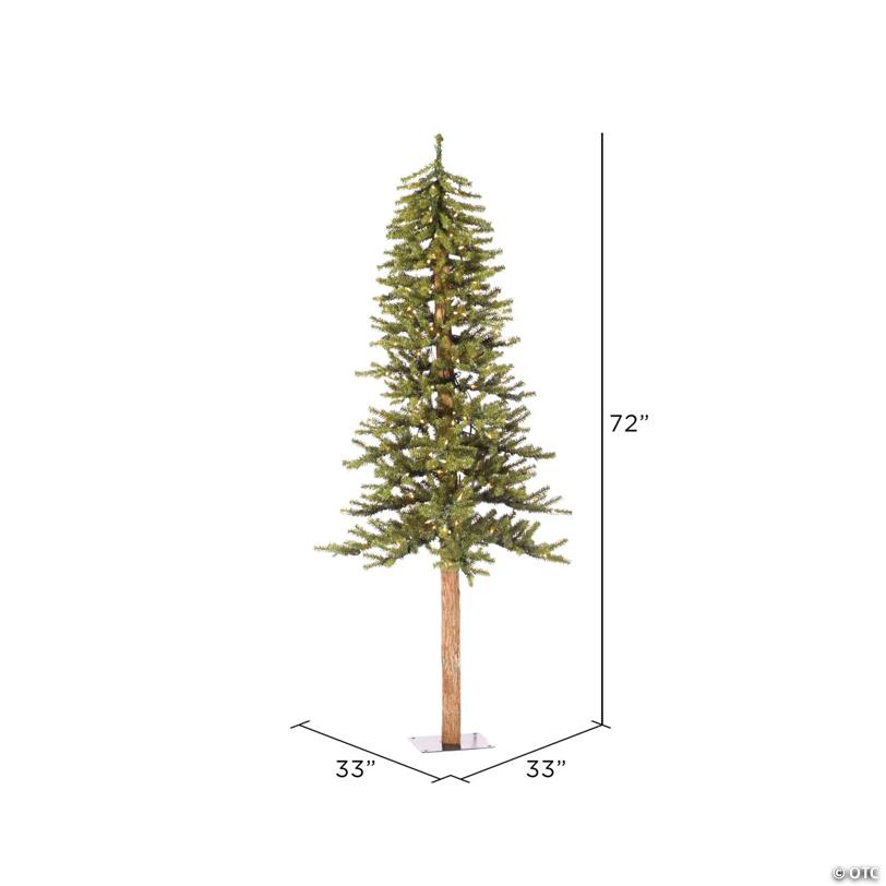 Vickerman 6' Natural Alpine Tree with Warm White Lights