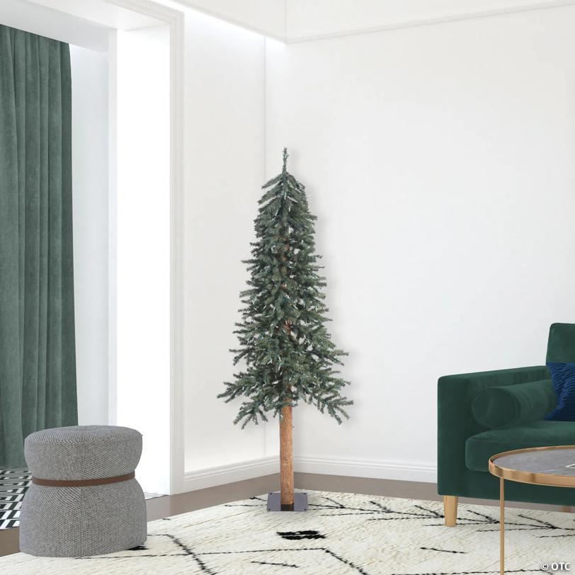 Vickerman 6' Natural Bark Alpine Christmas Tree - Unlit