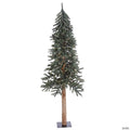 Vickerman 6' Natural Bark Alpine Christmas Tree with Warm White LED Lights