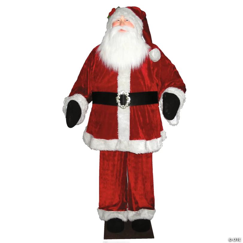 Vickerman 6' Red Velvet Standing or Sitting Santa