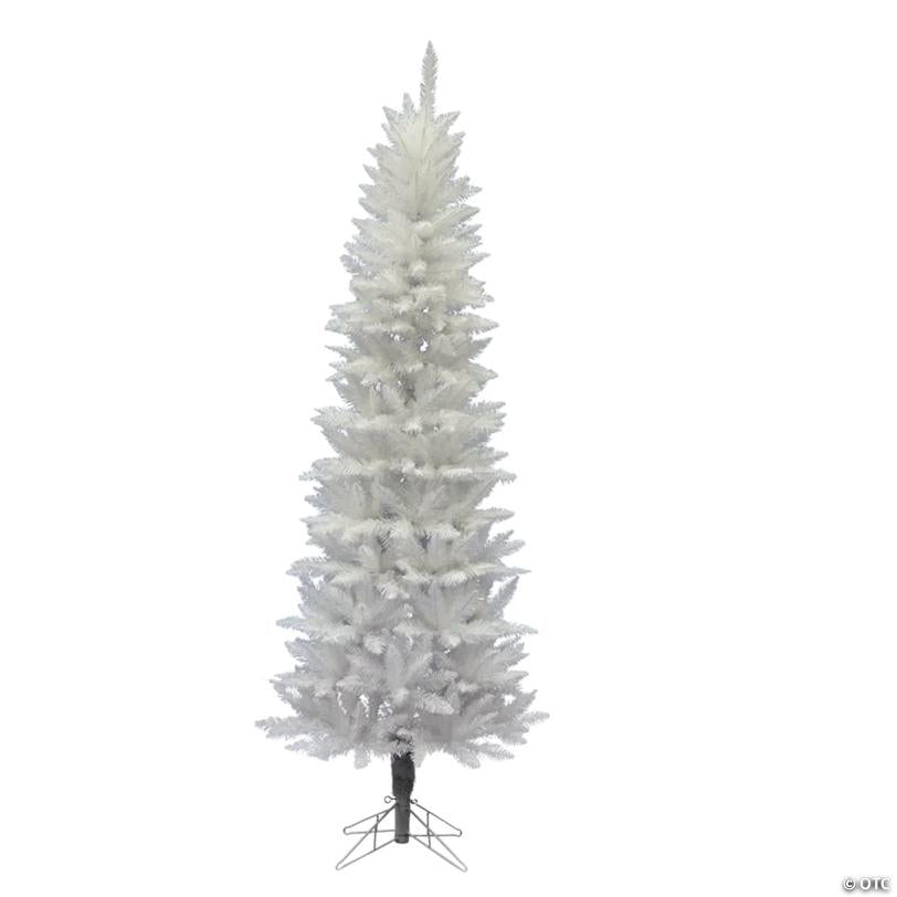 Vickerman 6' Sparkle White Spruce Pencil Christmas Tree - Unlit