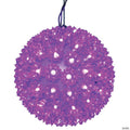 Vickerman 6" Starlight Sphere Christmas Ornament with Purple Wide Angle LED Lights