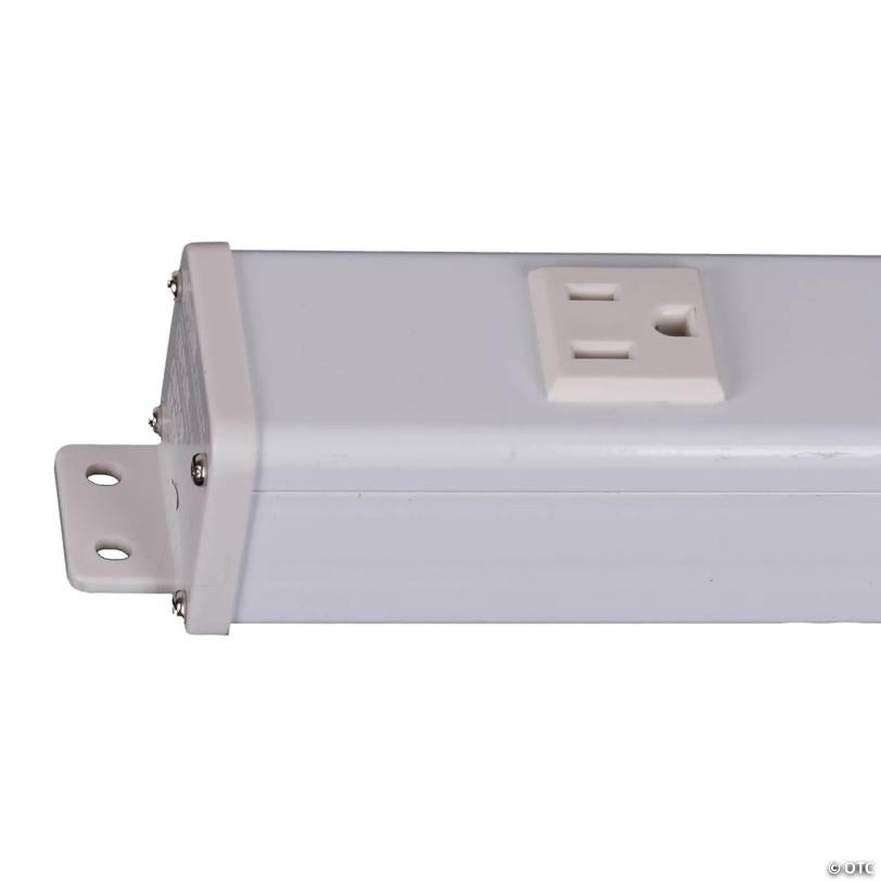 Vickerman 6' White Outlet Bar 12 Outlets 6' Lead Wire 15Amp 125Volt CUL Approved. 3.63 Lbs.