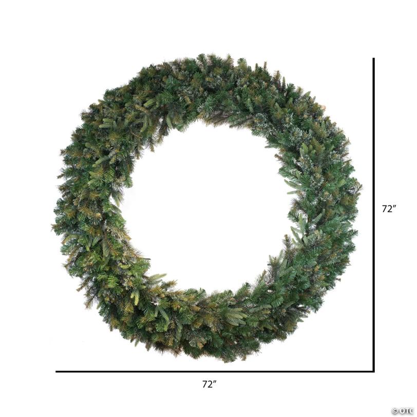 Vickerman 72" Cashmere Artificial Christmas Wreath, Unlit