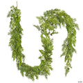 Vickerman 73" Green Stovall Cedar Pine  Artificial Christmas Garland, Unlit