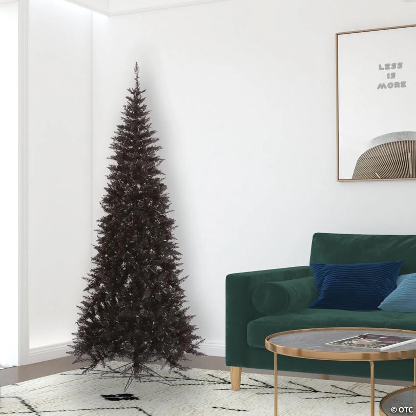 Vickerman 7.5' Black Fir Christmas Tree - Unlit