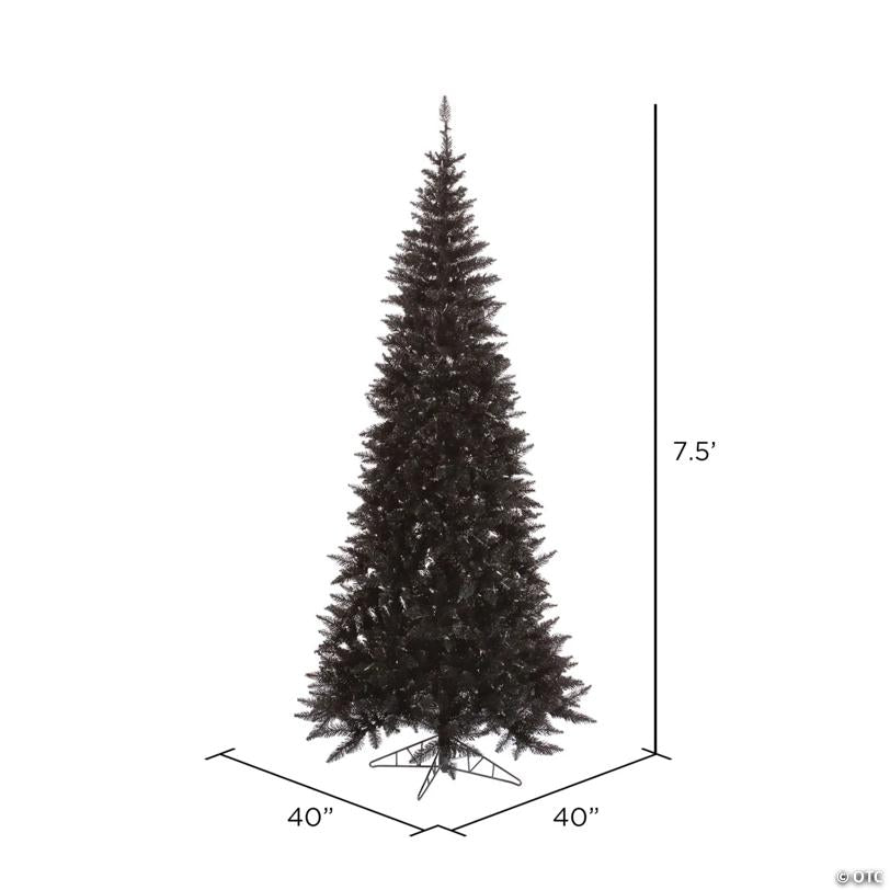 Vickerman 7.5' Black Fir Christmas Tree - Unlit