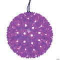 Vickerman 7.5" Starlight Sphere Christmas Ornament with 100 Purple Wide Angle LED Lights