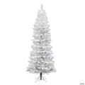 Vickerman 7.5' White Salem Pencil Pine Christmas Tree - Unlit