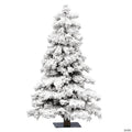 Vickerman 7' Flocked Spruce Artificial Christmas Tree, Unlit