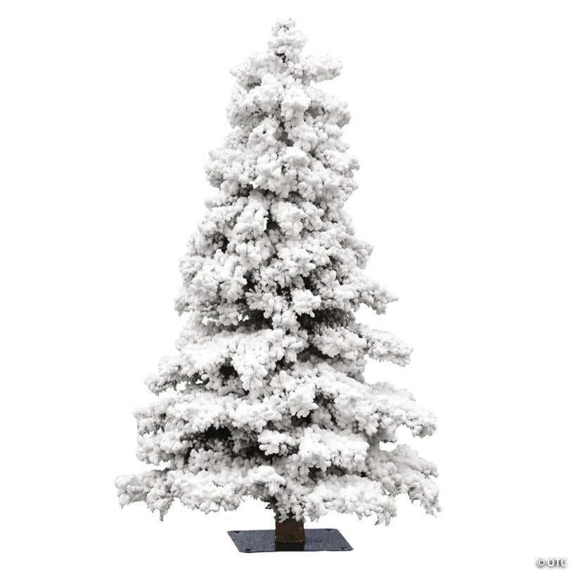 Vickerman 7' Flocked Spruce Artificial Christmas Tree, Unlit