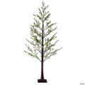 Vickerman 7' Green Mini Pine Twig Tree, Warm White 3mm Wide Angle LED lights.