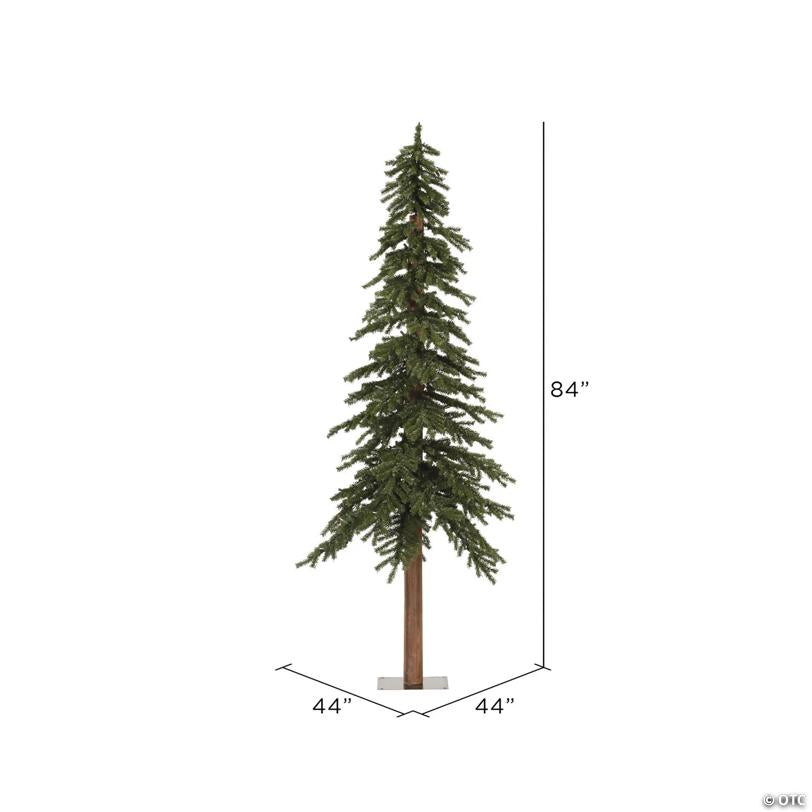 Vickerman 7' Natural Alpine Christmas Tree - Unlit