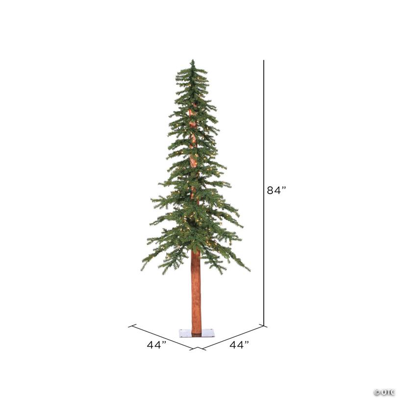 Vickerman 7' Natural Alpine Tree with Warm White Lights