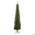 Vickerman 8.5' Durham Pole Pine Artificial Christmas Tree, Multi-Colored LED Dura-lit Lights