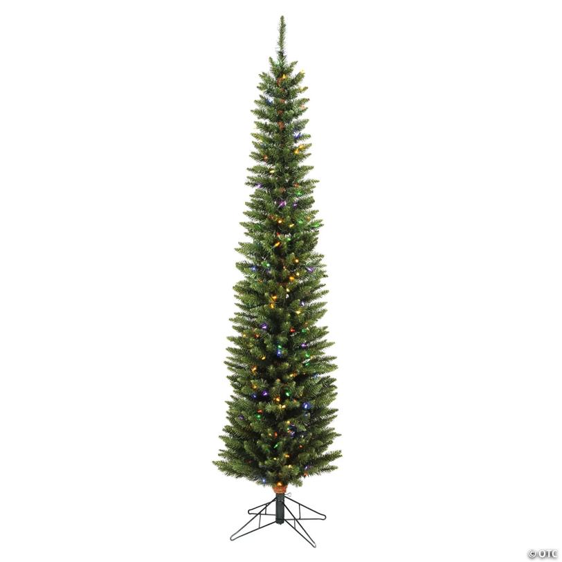 Vickerman 8.5' Durham Pole Pine Artificial Christmas Tree, Multi-Colored LED Dura-lit Lights