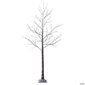 Vickerman 8' Brown Frosted Twig Tree, Warm White 3mm Wide Angle LED lights