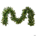 Vickerman 9' Cashmere Artificial Christmas Garland, 2 STRINGS of 50 Warm White Dura-lit LED Lights