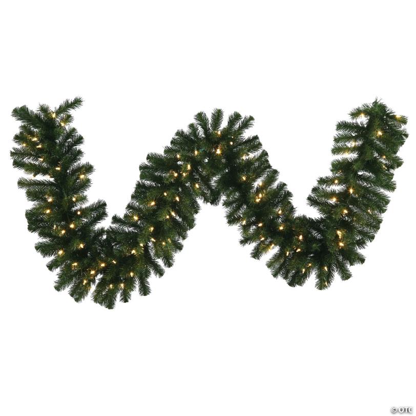 Vickerman 9' Douglas Fir Artificial Christmas Garland, Warm White LED Lights
