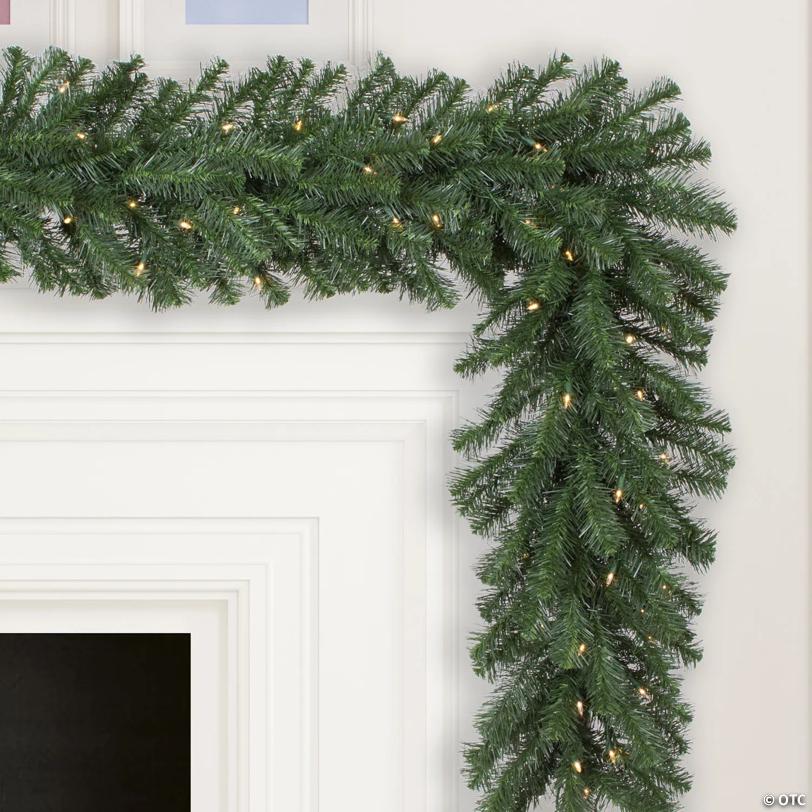 Vickerman 9' Douglas Fir Artificial Christmas Garland, Warm White LED Lights