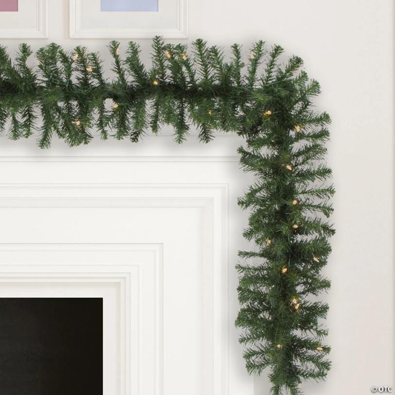 Vickerman 9' Douglas Fir Artificial Christmas Garland, Warm White LED Lights