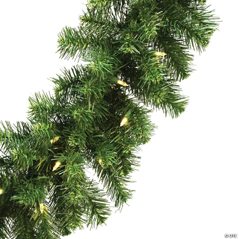 Vickerman 9' Douglas Fir Artificial Christmas Garland, Warm White LED Lights