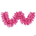 Vickerman 9' Flocked Pink Fir Artificial Christmas Garland, Unlit