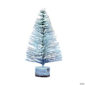 Vickerman 9" Flocked Village Artificial Christmas tree, Set of 6