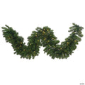 Vickerman 9' Grand Teton Artificial Christmas Garland, Warm White Wide Angle LED Lights
